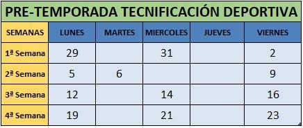 Dias pretemporada td 22 23